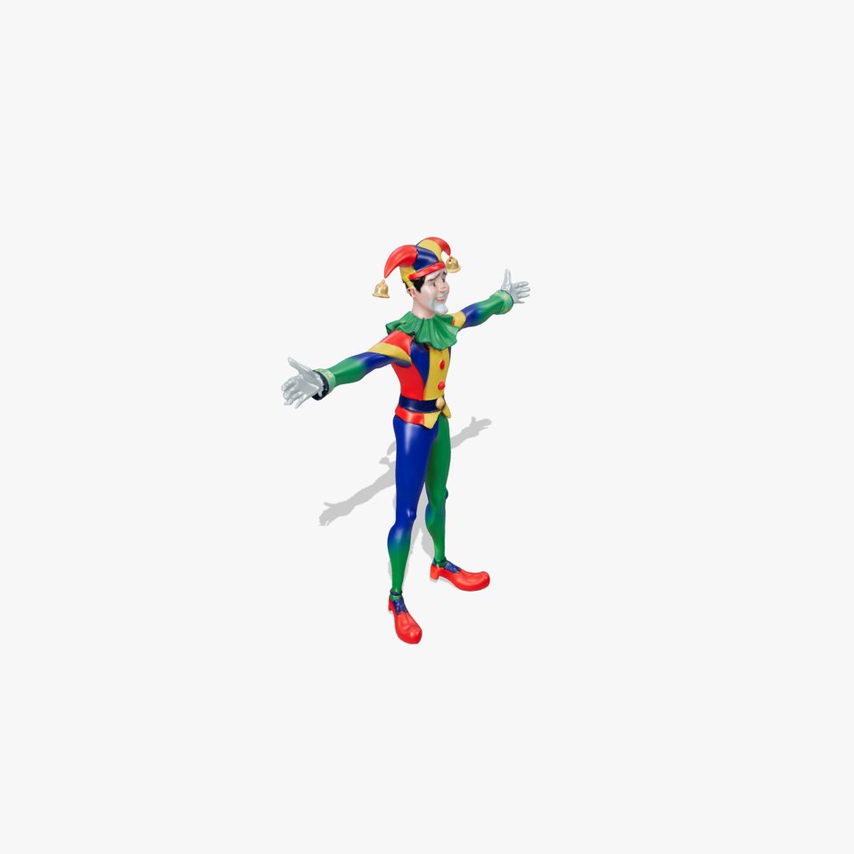 Colorful Jester Character model pack